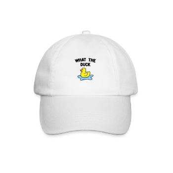 Ente Quitscheente Erpel Enten Gelbe Gummiente - Baseballkappe - Weiß/Weiß - Vorne