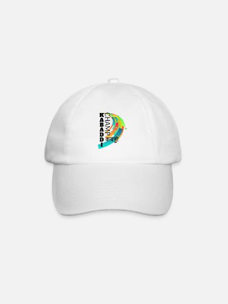 Kabaddi Champ - Baseballkappe - Weiß/Weiß