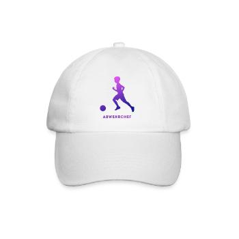 Fußballspieler Abwehrchef - Abwehrspieler - Baseballkappe - Weiß/Weiß - Vorne
