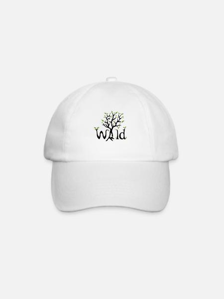 Wald Baum Natur Laub Geschenke Laub Blätter - Baseballkappe - Weiß/Weiß