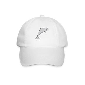 Dolphin - Baseballkappe - Weiß/Weiß - Vorne