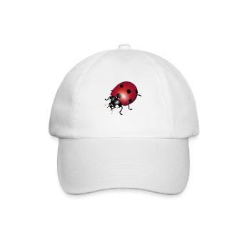 Marienkäfer - Baseballkappe - Weiß/Weiß - Vorne