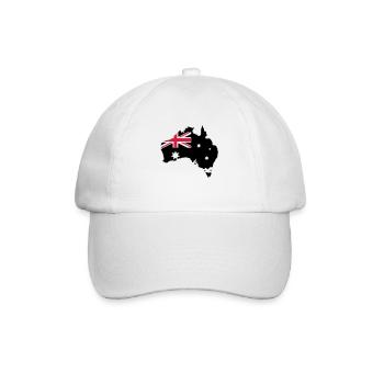 Australia - Baseballkappe - Weiß/Weiß - Vorne