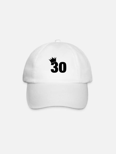 30_krone_f1 - Baseballkappe - Weiß/Weiß