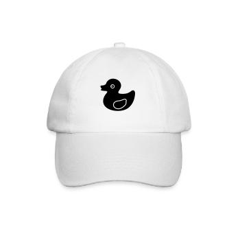 Gummi-Ente - Baseballkappe - Weiß/Weiß - Vorne