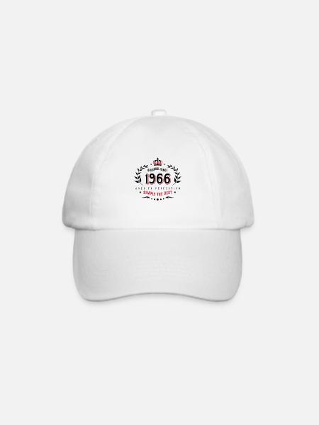original since 1966 simply the best 50th birthday - Baseballkappe - Weiß/Weiß