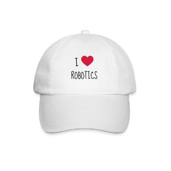 Robotik / Roboter / Robot / Robotics - Baseballkappe - Weiß/Weiß - Vorne