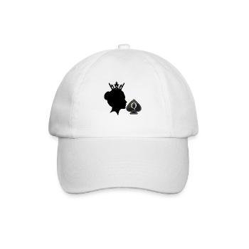 Queen of Spades - Baseballkappe - Weiß/Weiß - Vorne