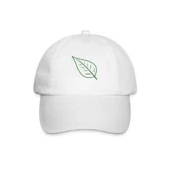 Blatt - Baseballkappe - Weiß/Weiß - Vorne