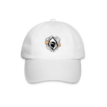 Korsika Flagge Korsika Fahne Corsica Korsischen - Baseballkappe - Weiß/Weiß - Vorne