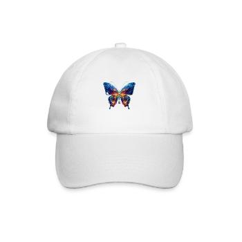 electric butterfly - Baseballkappe - Weiß/Weiß - Vorne