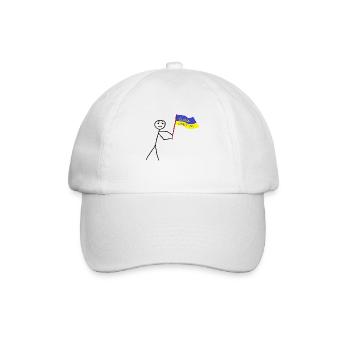 Ukrainisch - Baseballkappe - Weiß/Weiß - Vorne
