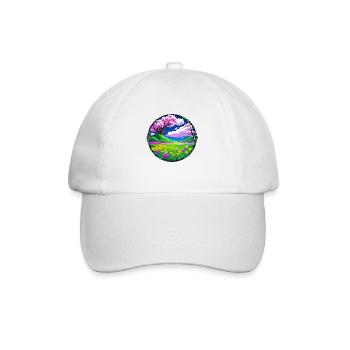 Rosa Sommer - Baseballkappe - Weiß/Weiß - Vorne