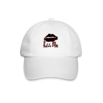 KÜSS MICH - Baseballkappe - Weiß/Weiß - Vorne
