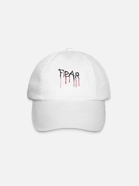 Fear - Angst - Baseballkappe - Weiß/Weiß
