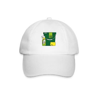 putzen - Baseballkappe - Weiß/Weiß - Vorne