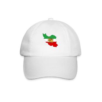 IRAN Iran - Persische Flagge - Baseballkappe - Weiß/Weiß - Vorne