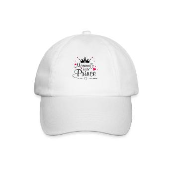 Mamas Prinz - Baseballkappe - Weiß/Weiß - Vorne