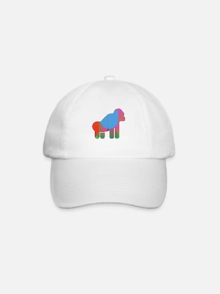 Gorilla - Baseballkappe - Weiß/Weiß