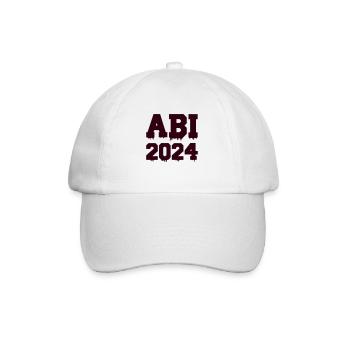 abi 2024 - Baseballkappe - Weiß/Weiß - Vorne