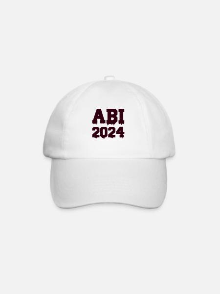 abi 2024 - Baseballkappe - Weiß/Weiß