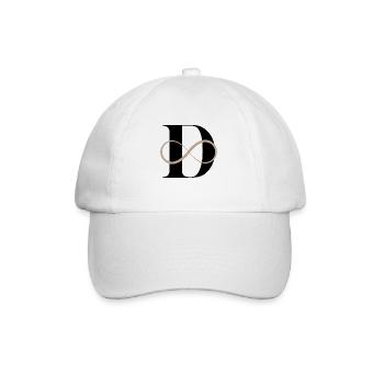 Buchstabe der Unendlichkeit - Baseballkappe - Weiß/Weiß - Vorne