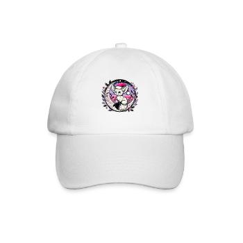 Weihnachten Fennec Fuchs - Baseballkappe - Weiß/Weiß - Vorne