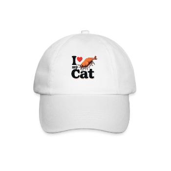KATZENLIEBE - Baseballkappe - Weiß/Weiß - Vorne