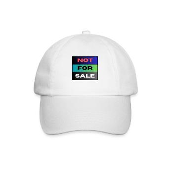NOT FOR SALE - Baseballkappe - Weiß/Weiß - Vorne