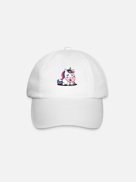 Baby Einhorn - Baseballkappe - Weiß/Weiß