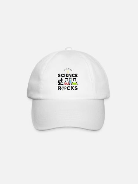 Science Rocks - Wissenschaft - Baseballkappe - Weiß/Weiß