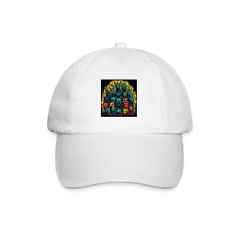 Monster - Baseballkappe - Weiß/Weiß - Vorne