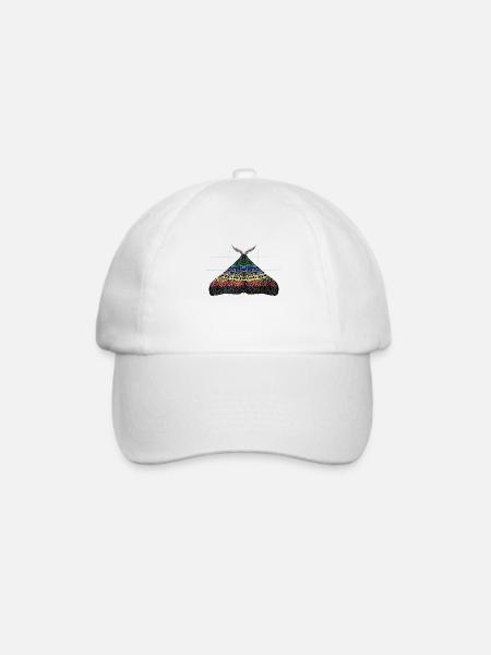 Disability pride Motte Motiv A - Baseballkappe - Weiß/Weiß