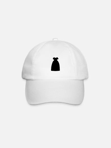 Kleid Symbol Klamotten cartoon - Baseballkappe - Weiß/Weiß