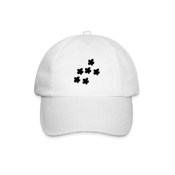 Blume muster Pflanze Symbol Natur blumen - Baseballkappe - Weiß/Weiß - Vorne