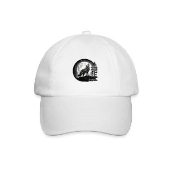 Vollmond - Baseballkappe - Weiß/Weiß - Vorne