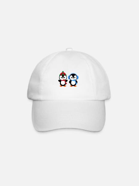 Mr & Mrs Pingu - Baseballkappe - Weiß/Weiß