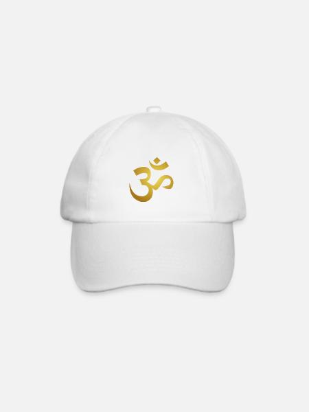 AUM OM - Baseballkappe - Weiß/Weiß
