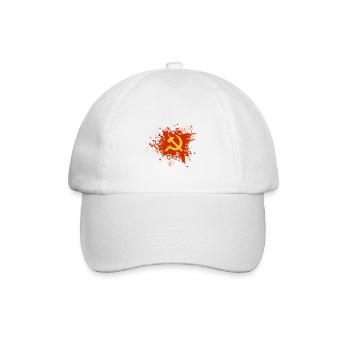 Soviet retro Kommunismus Design - Baseballkappe - Weiß/Weiß - Vorne