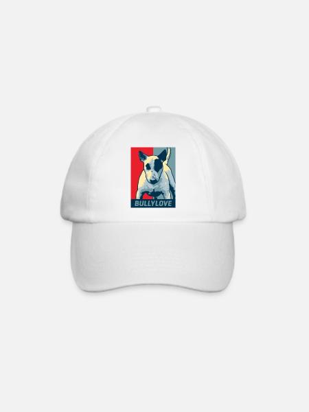 Bullterrier - Baseballkappe - Weiß/Weiß