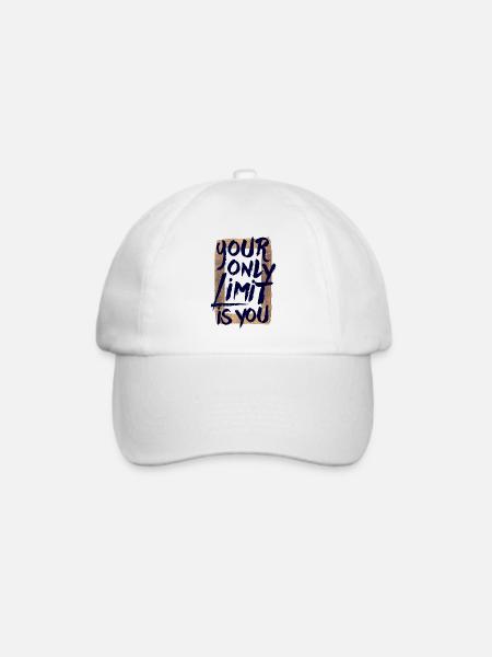Your only limit is you - Baseballkappe - Weiß/Weiß