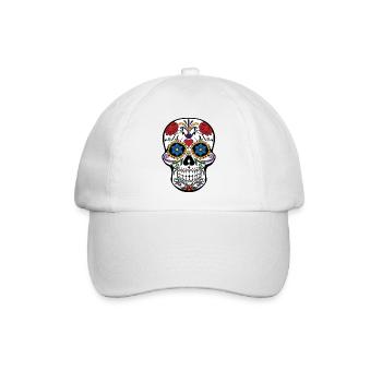 Skull - Baseballkappe - Weiß/Weiß - Vorne