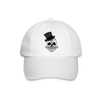 Day of the Dead - Baseballkappe - Weiß/Weiß - Vorne