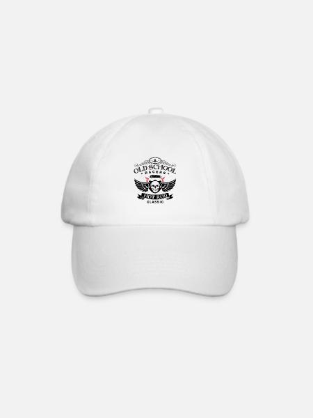 Oldschool Hot Rod Racing - Baseballkappe - Weiß/Weiß