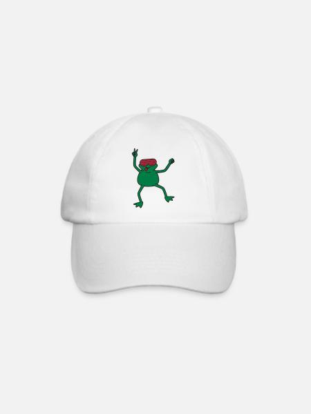 funky_frog - Baseballkappe - Weiß/Weiß