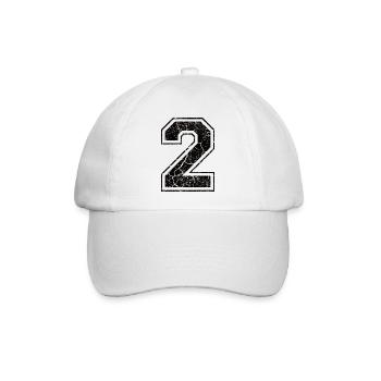 2 two zwei schwarz schwarz (uk) - Baseballkappe - Weiß/Weiß - Vorne