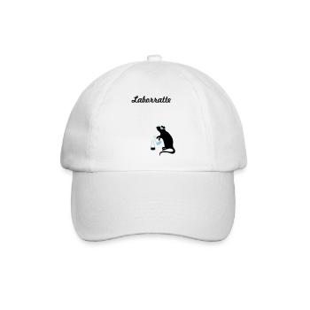 laborratte - Baseballkappe - Weiß/Weiß - Vorne