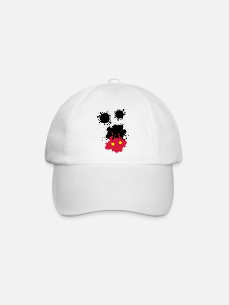 Maus-Spots - Baseballkappe - Weiß/Weiß