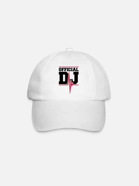 Official DJ Music Pulse - Baseballkappe - Weiß/Weiß