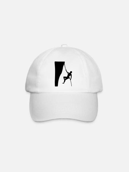 klettern, kletterin - Baseballkappe - Weiß/Weiß